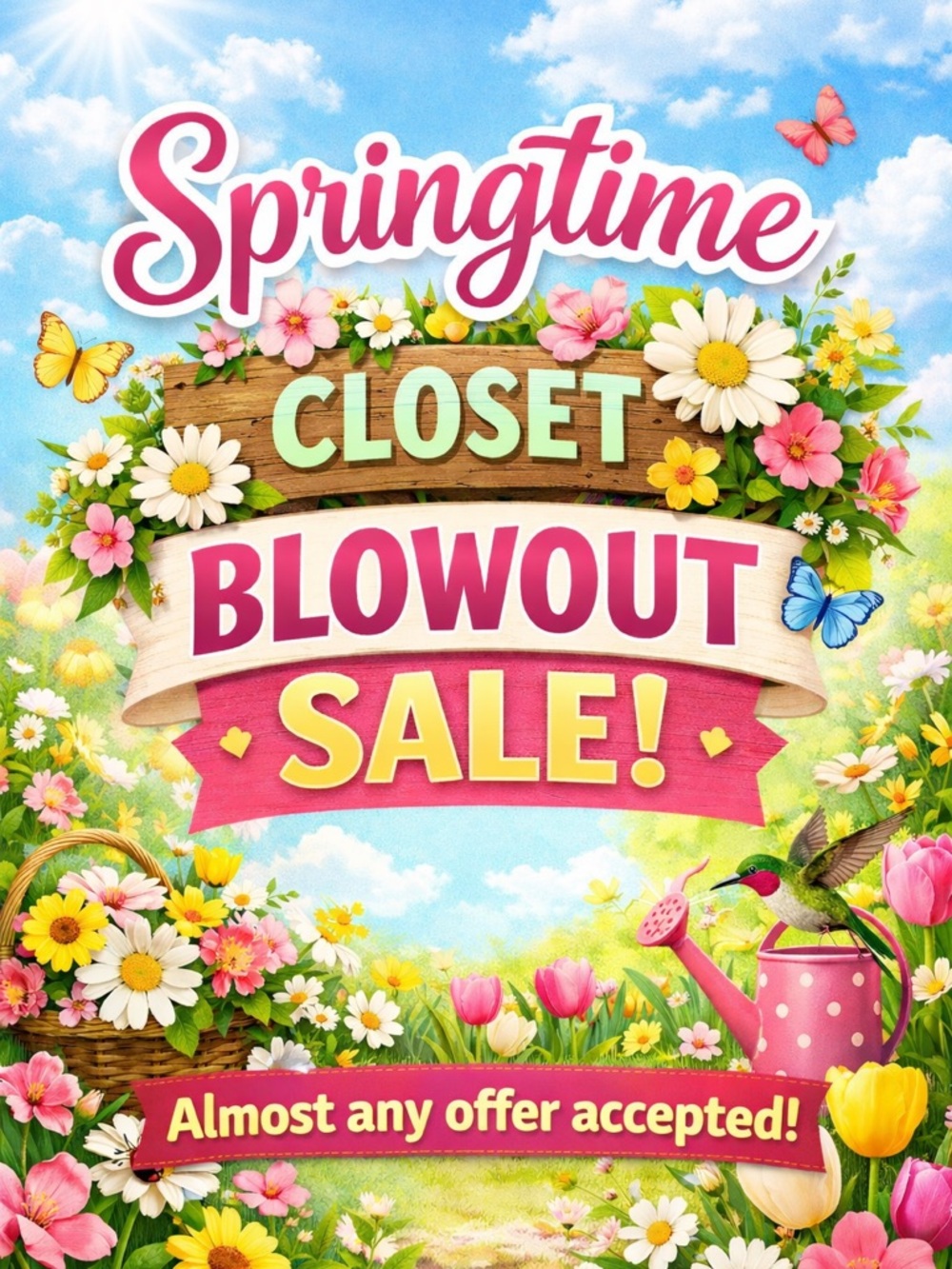 Springtime Closet Blowout Sale